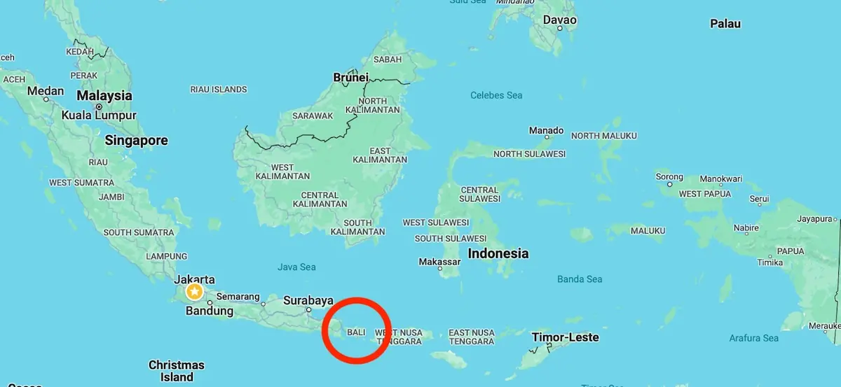 Где находится Бали